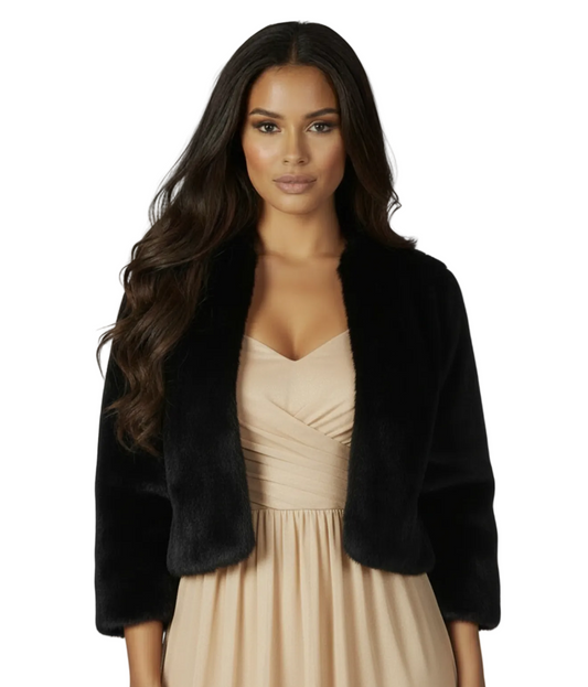 13577 Black Fur Jacket