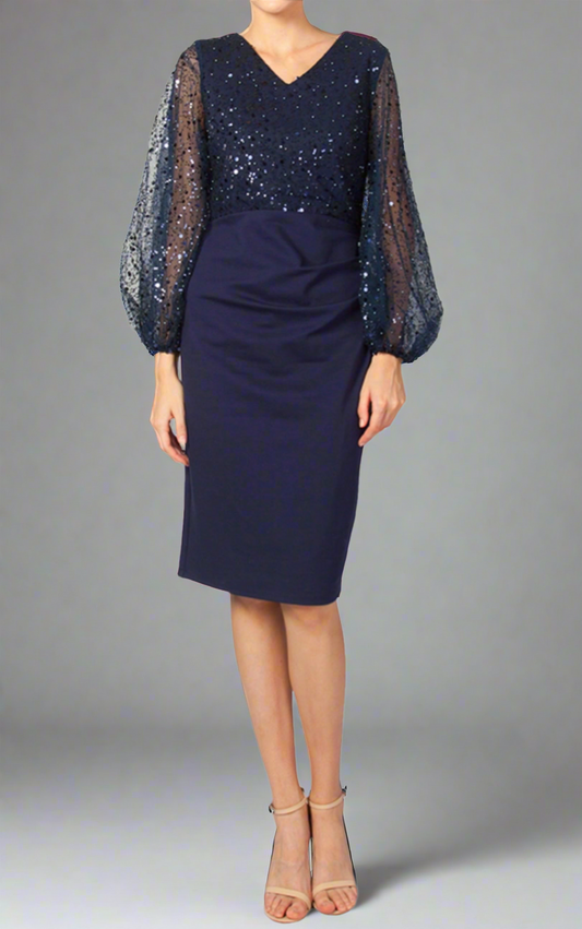 225205 Puff Sleeve Dress