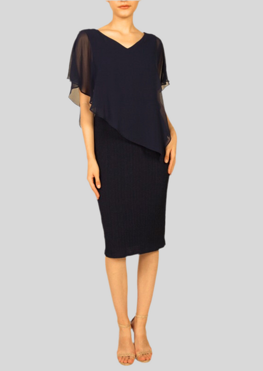 223241 Shimmer pleat dress