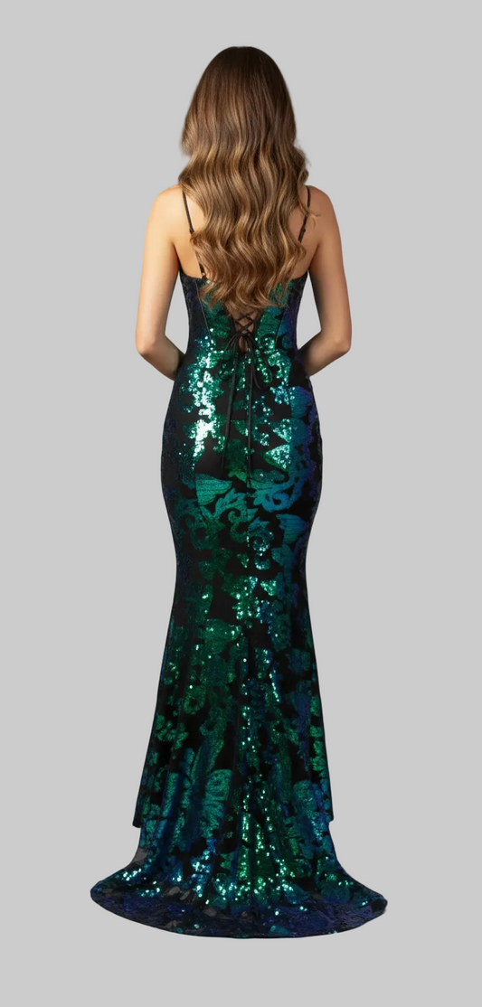 225296 Sequin Gown