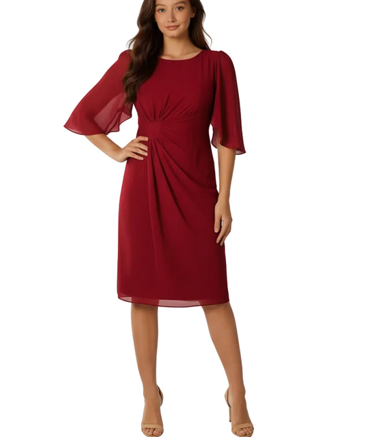 225327 Red cocktail dress
