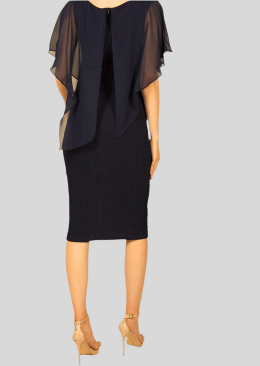 223241 Shimmer pleat dress