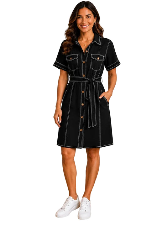 61765 Black Essentials Dress
