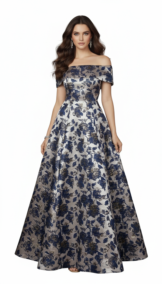225389 Off The Shoulder Gown