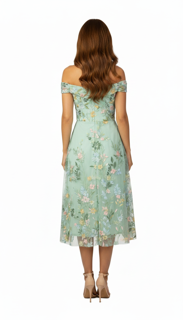 225485 Mint A-line Dress