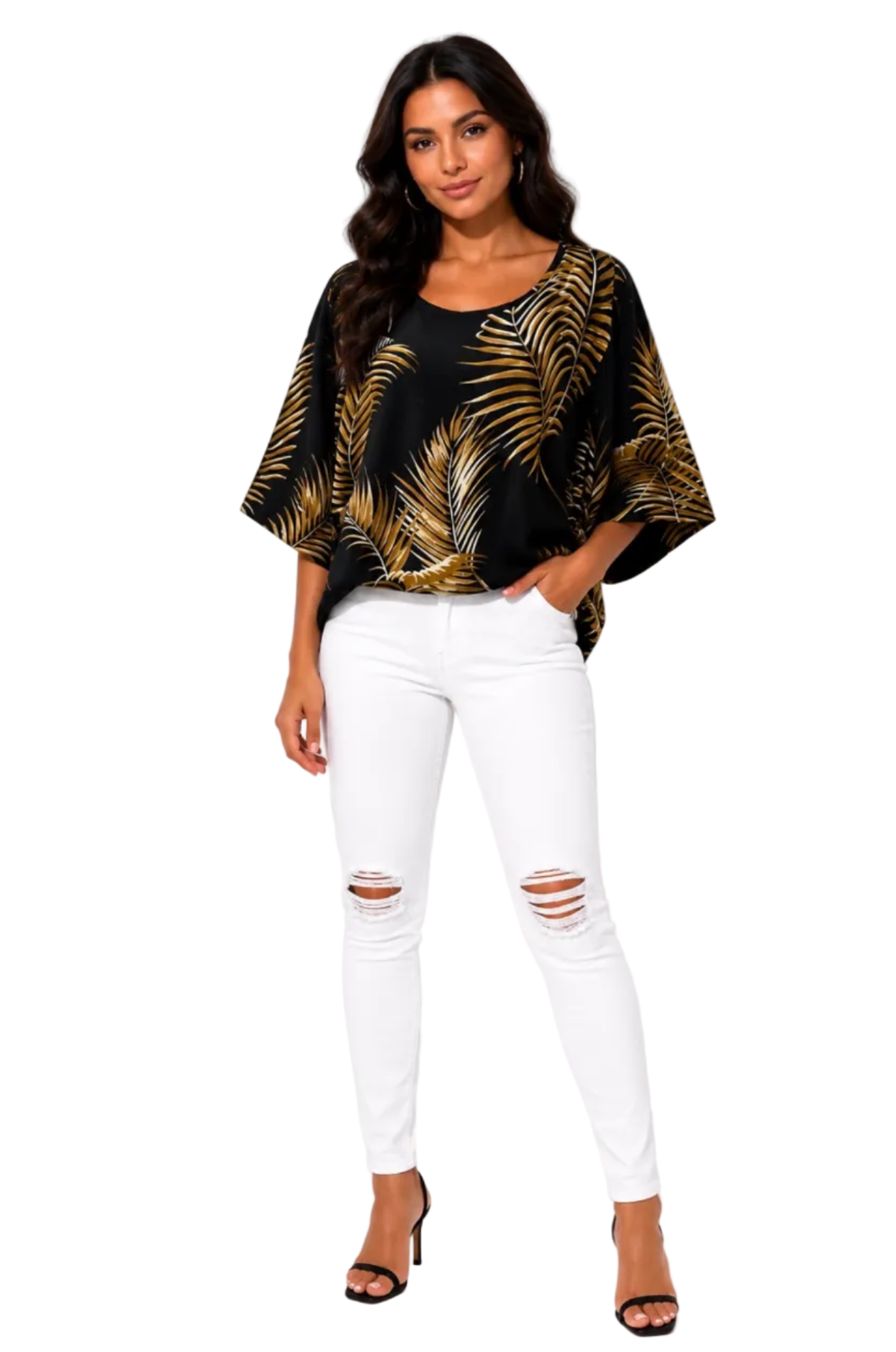 Gold Fern Molly top