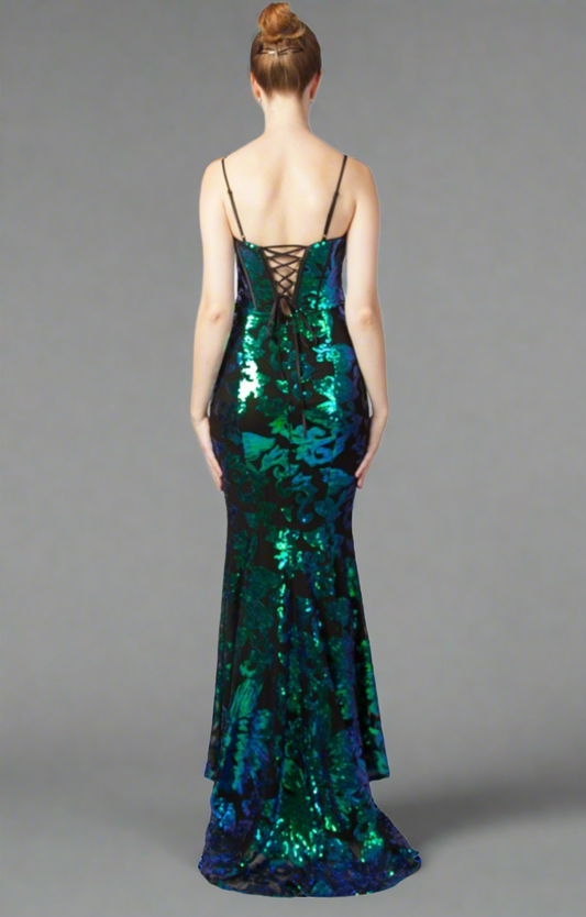 225296 Sequin Gown