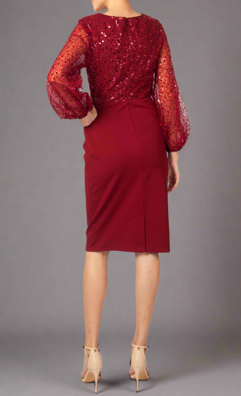 225205 Puff Sleeve Dress