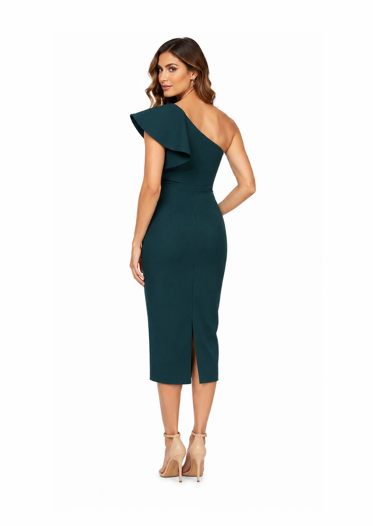 225403 One Shoulder Cocktail Dress