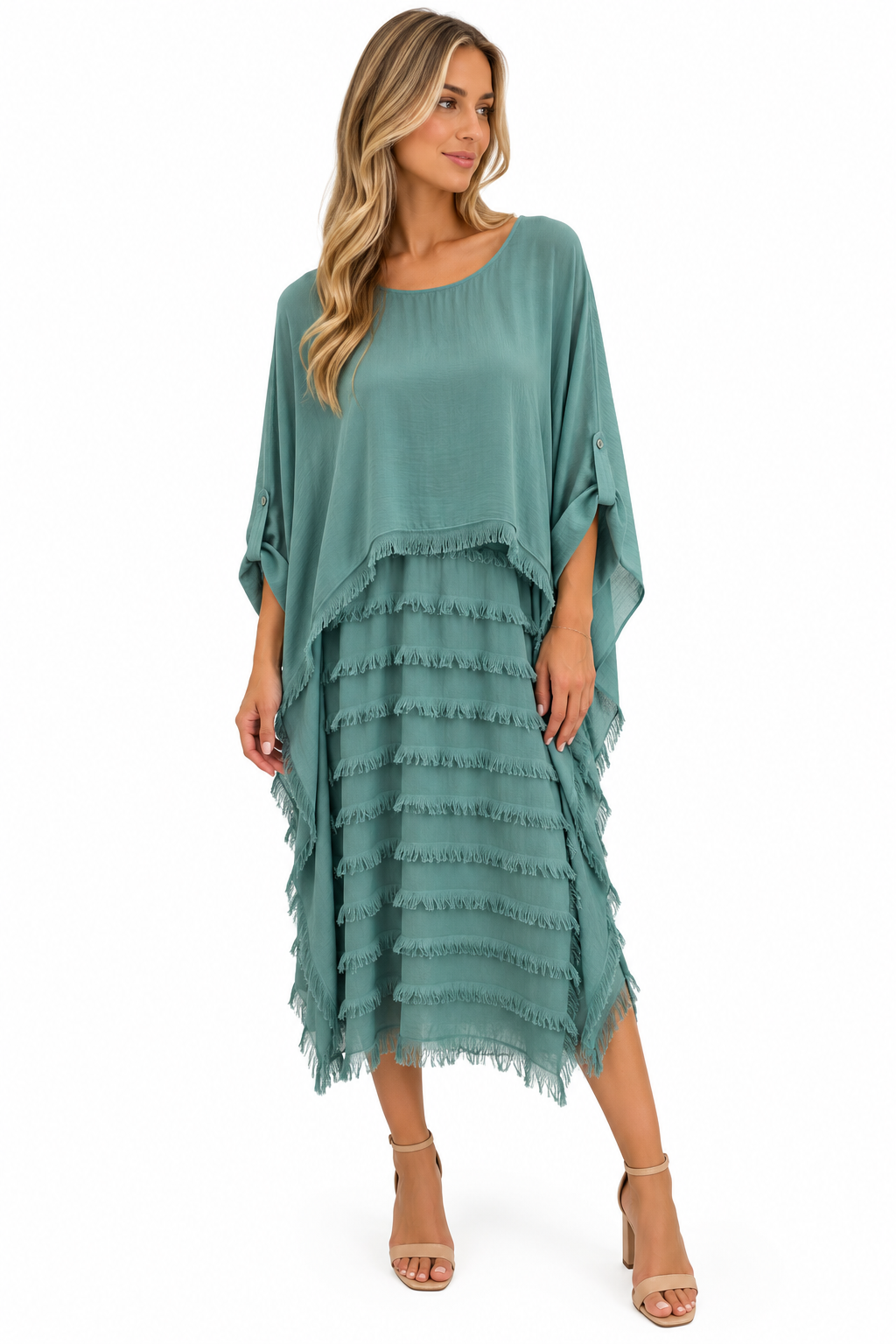 2344 Silk Layered Dress