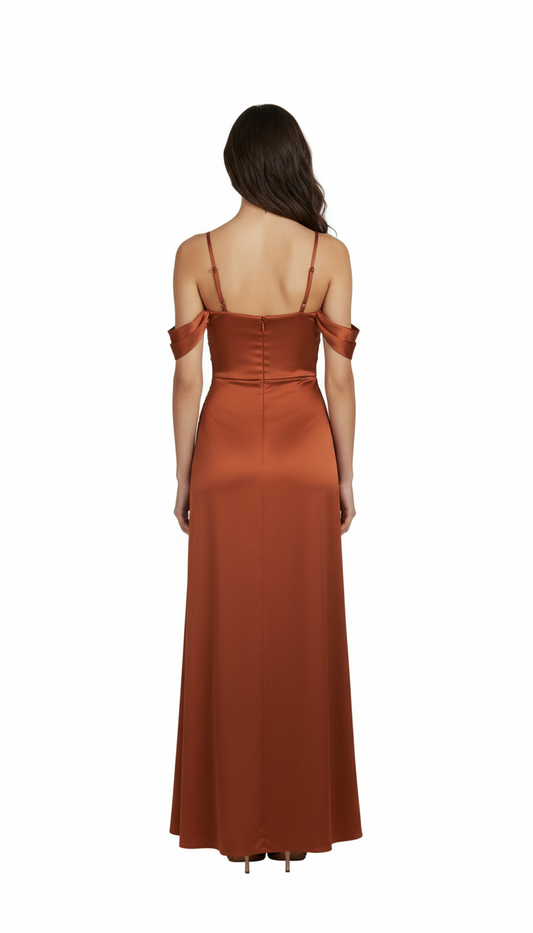 223413 Satin Gown