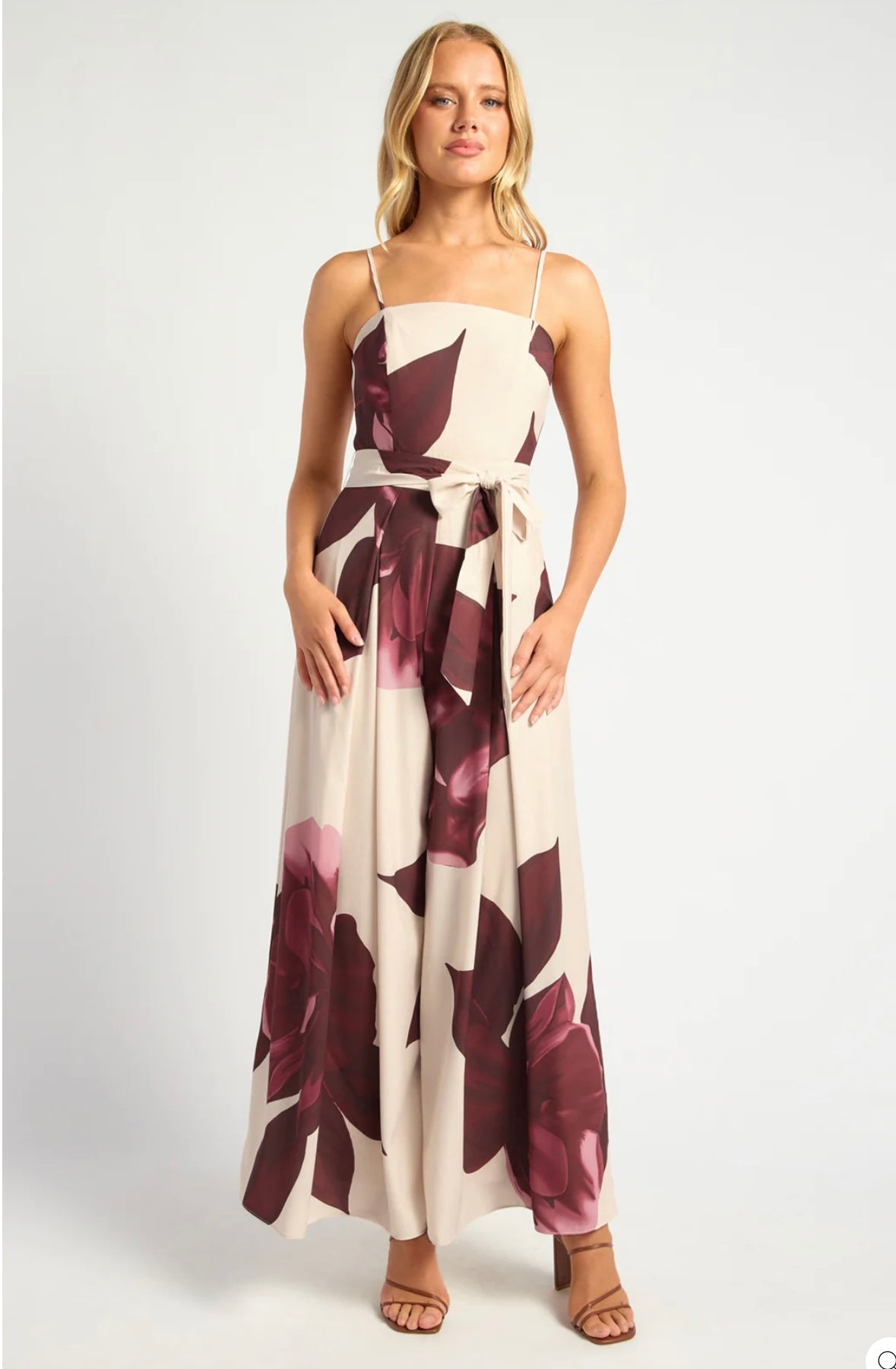 Floral Strapless Jumpsuit