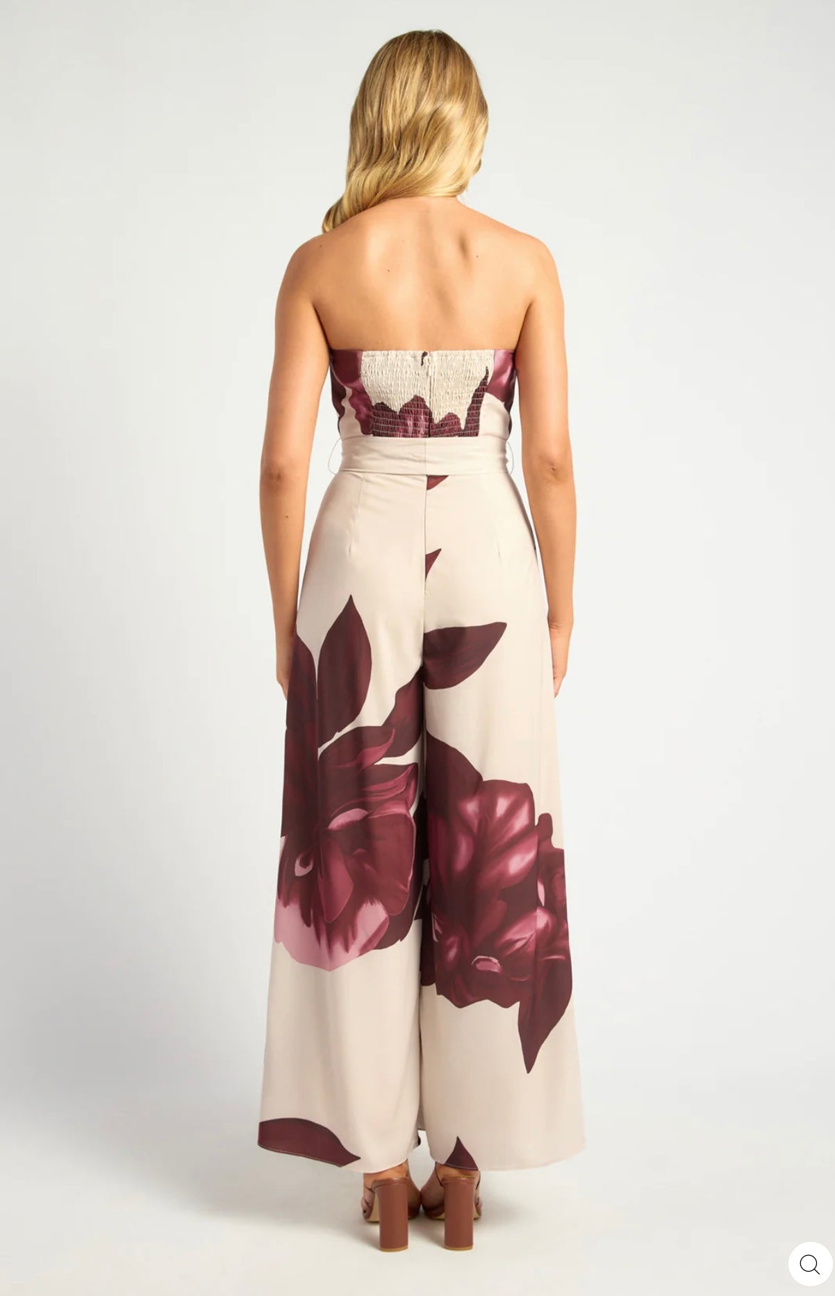 Floral Strapless Jumpsuit