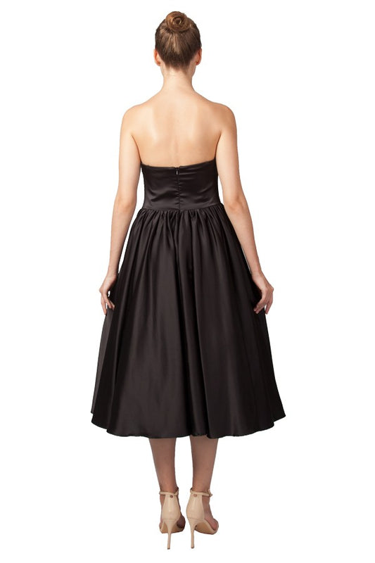 225207 Strapless Midi Dress