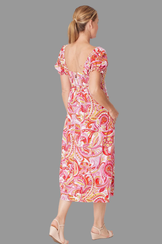 Tie Front Dress Paisley