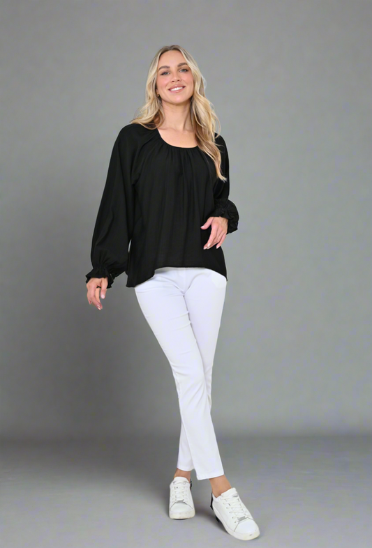 Round Neck Long sleeve top