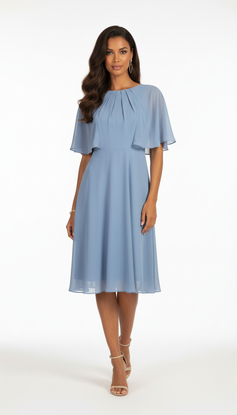 223468 Light Blue Cocktail Dress