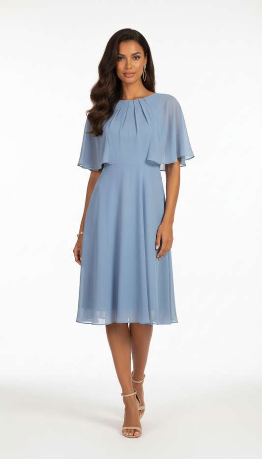223468 Light Blue Cocktail Dress
