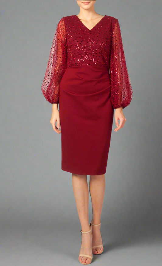 225205 Puff Sleeve Dress