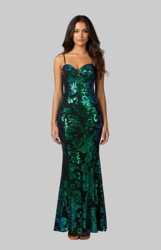 225296 Sequin Gown
