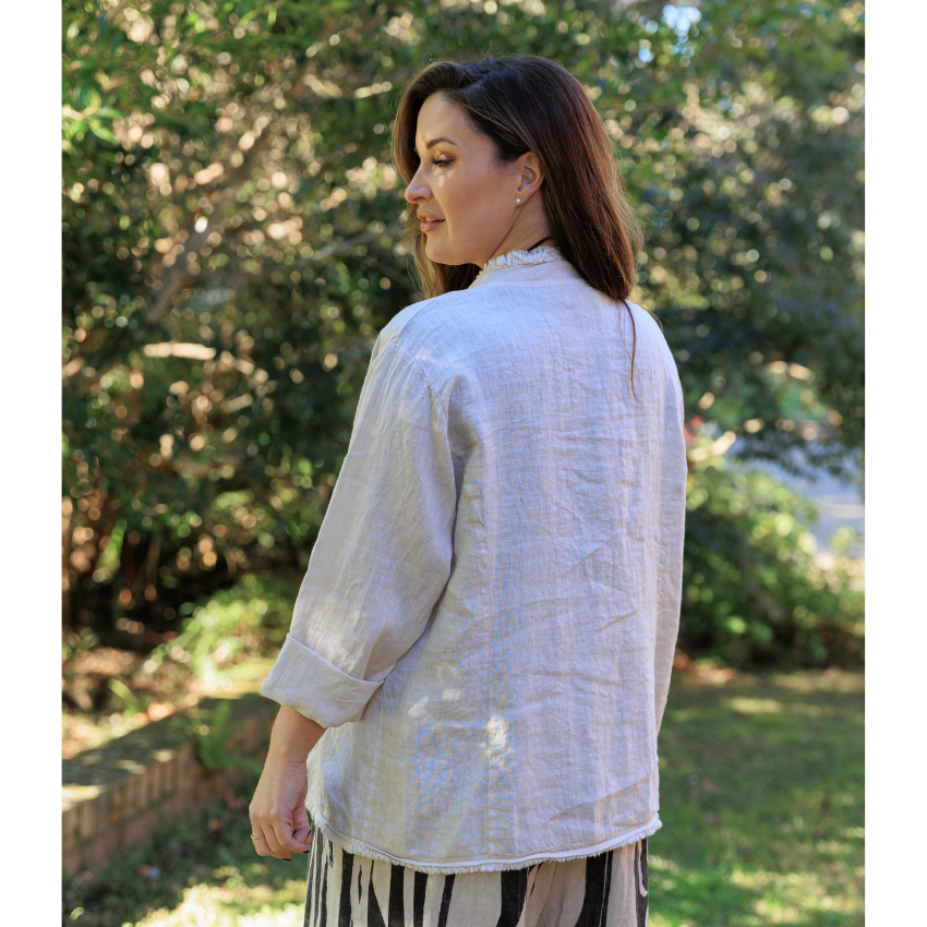 Sabrina Linen Jacket