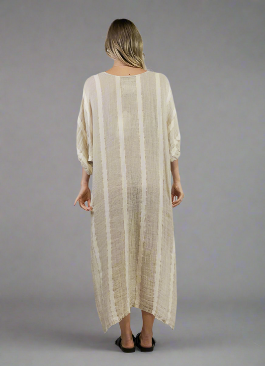 White and Gold Kaftan