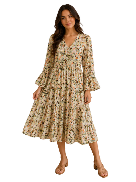 TCD31570 Bell Sleeve Dress