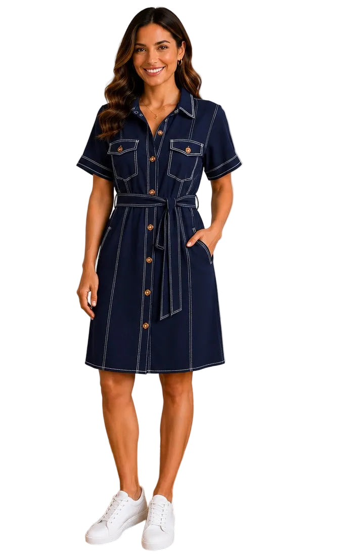 61765 Navy Essentials Dress