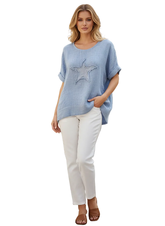 6834 Linen T-shirt