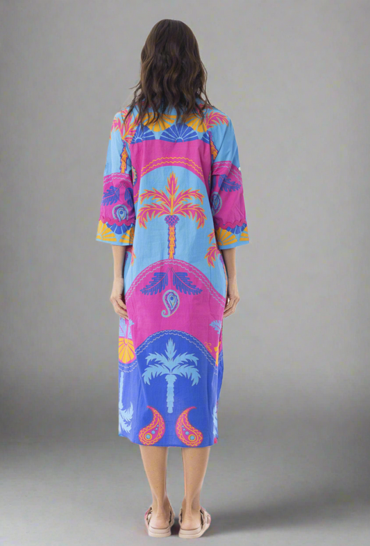 Celeste Blue Shirt Dress