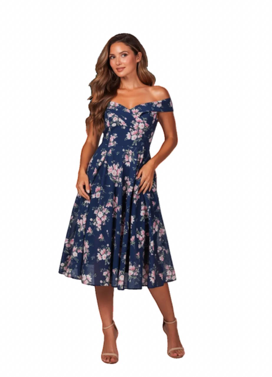 225266 Navy Floral