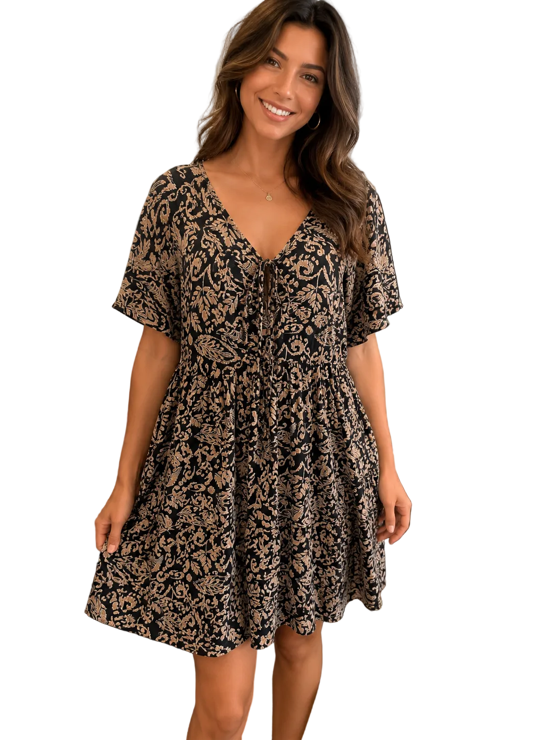 VCD31629 Black Summer Sun Dress