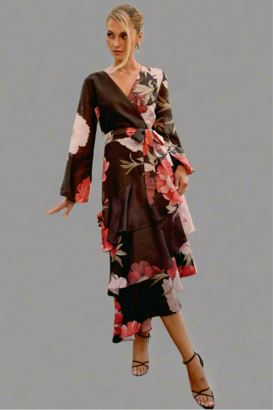 Long Sleeve Floral Dress