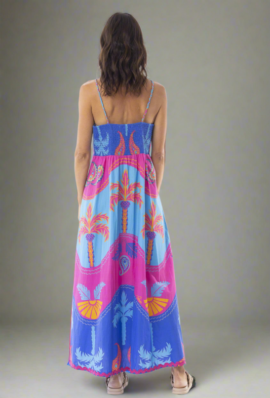 Celeste Blue Strappy Dress