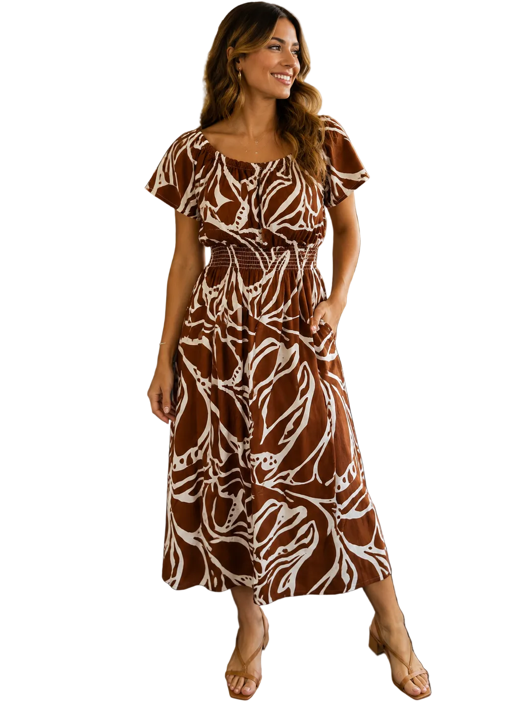 VLD31979 Scoop Neck Dress
