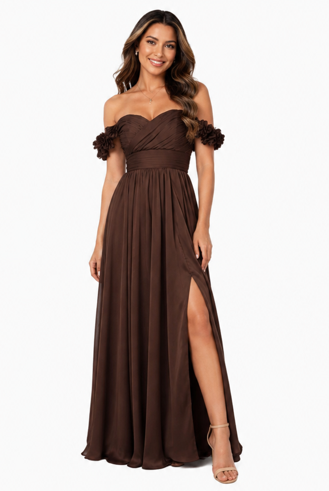 225474 Off the Shoulder Gown