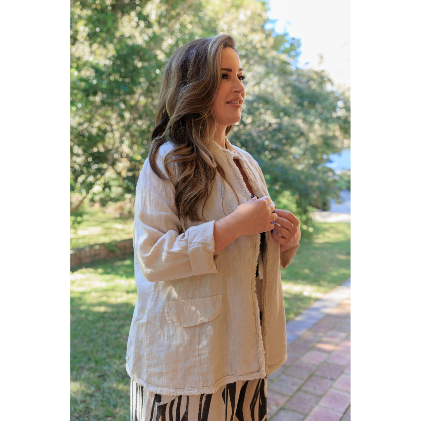 Sabrina Linen Jacket