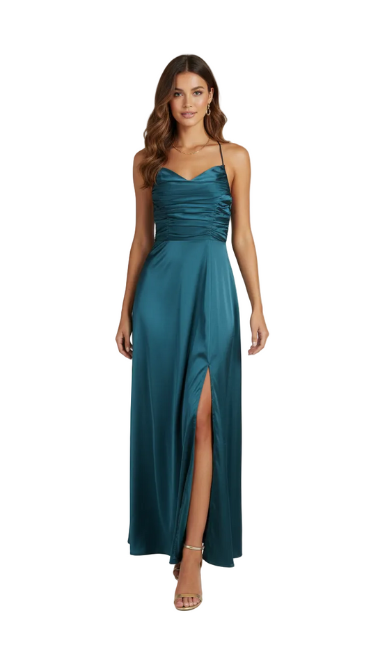 223412 Cow Neck Gown