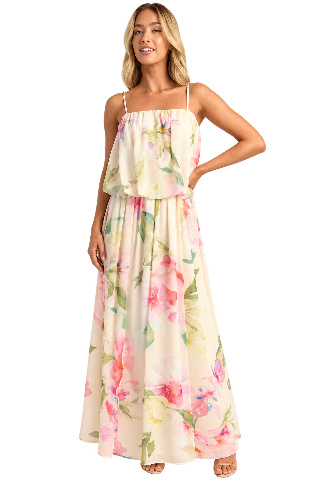 SDR2009A Strapless Summer Dress