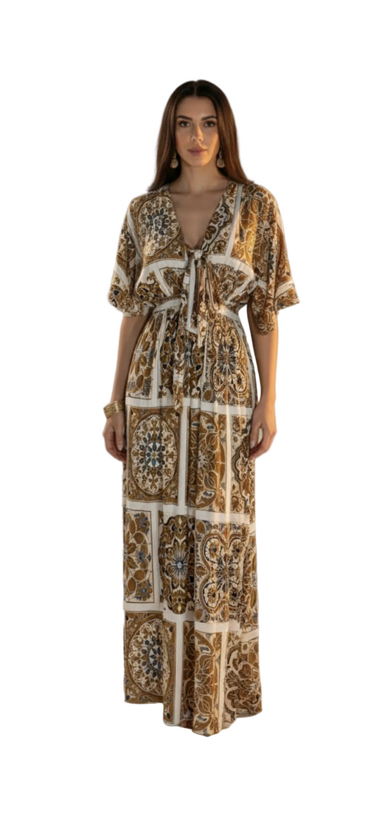 Moroccan Tile Tracey Dress
