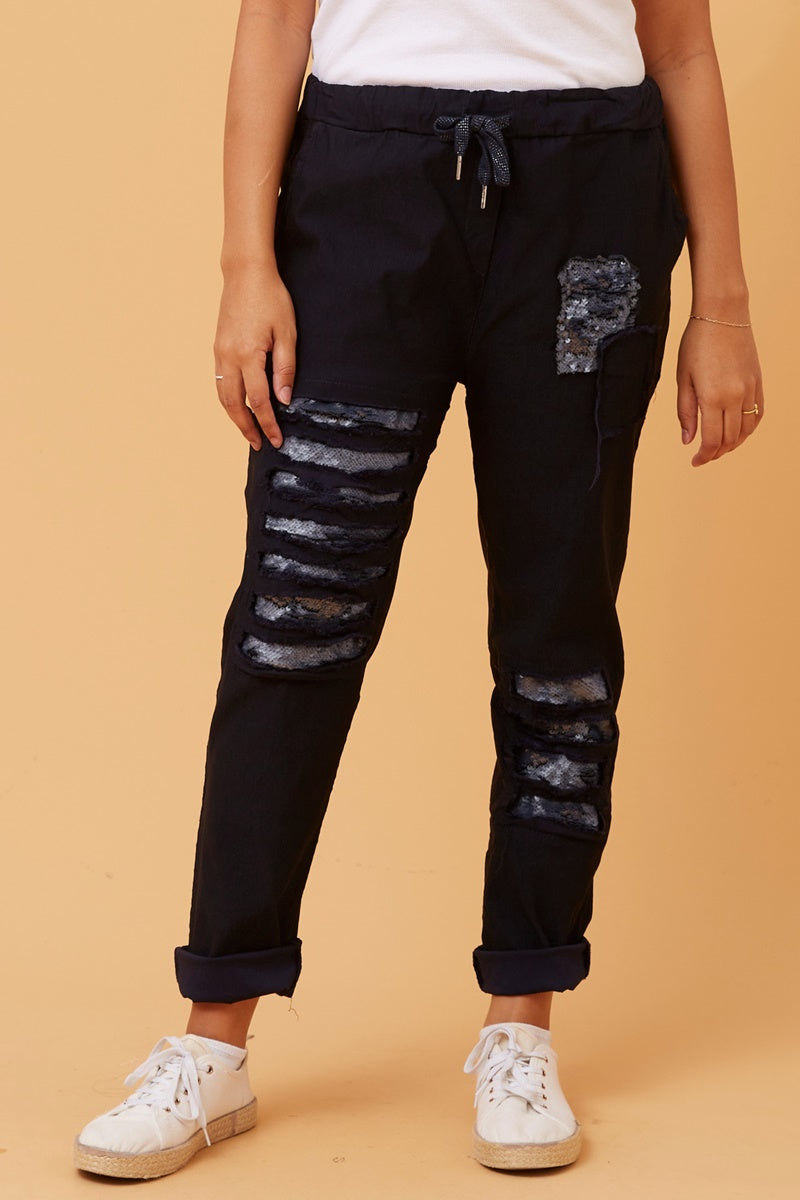 Sequin Sally Pant