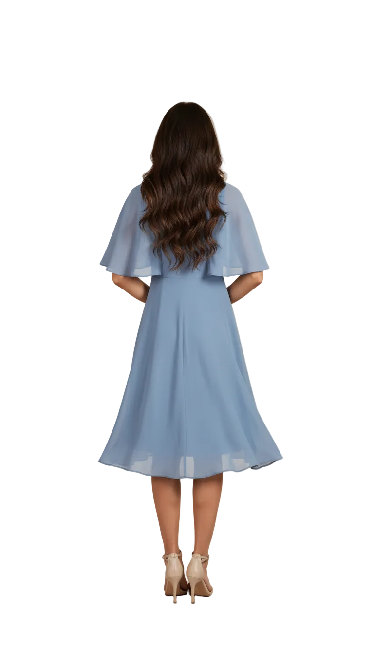 223468 Light Blue Cocktail Dress