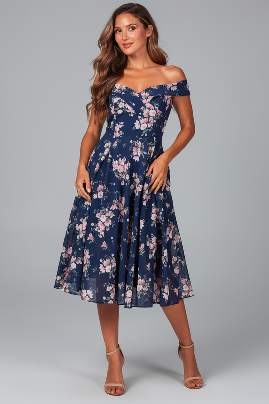 225266 Navy Floral