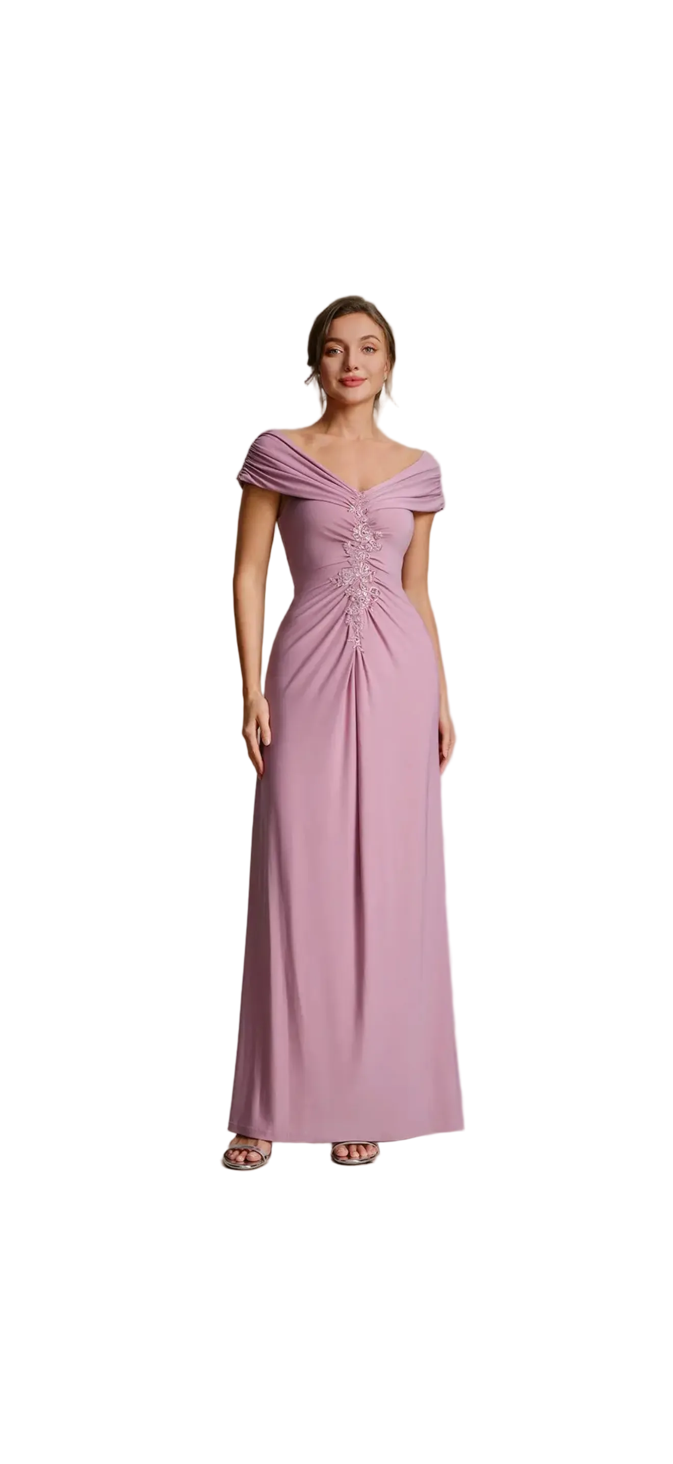Sleeveless sweetheart gown