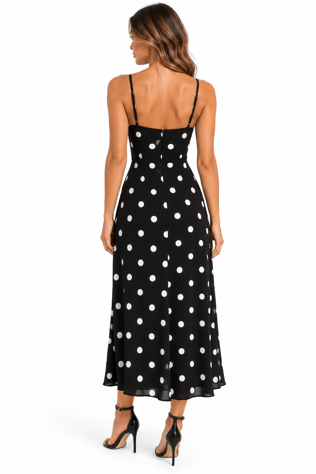 Tie Front Polka Dot Dress