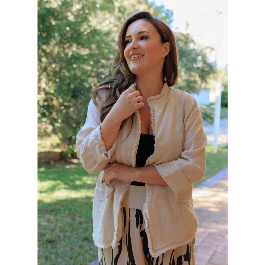 Sabrina Linen Jacket