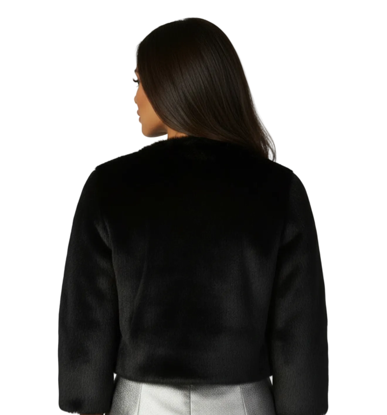 13577 Black Fur Jacket