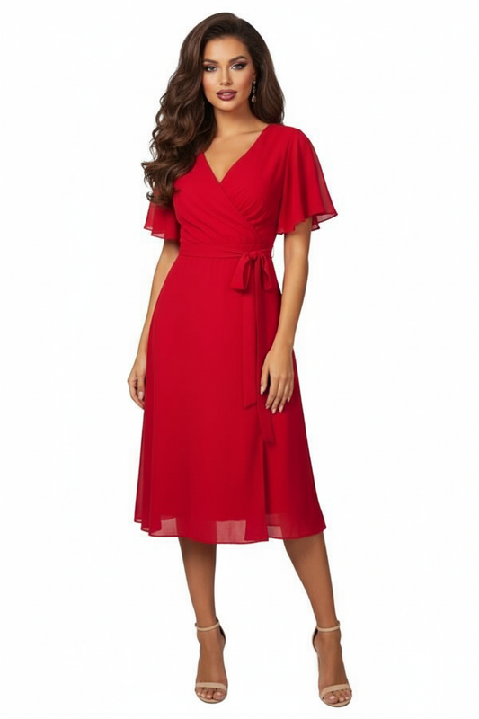 224396 Red Cocktail Dress