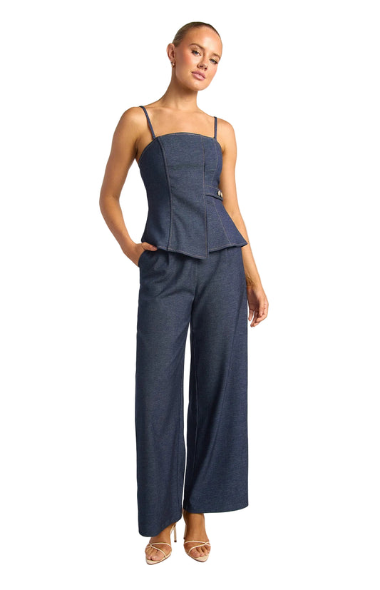 Chambray Pant suit