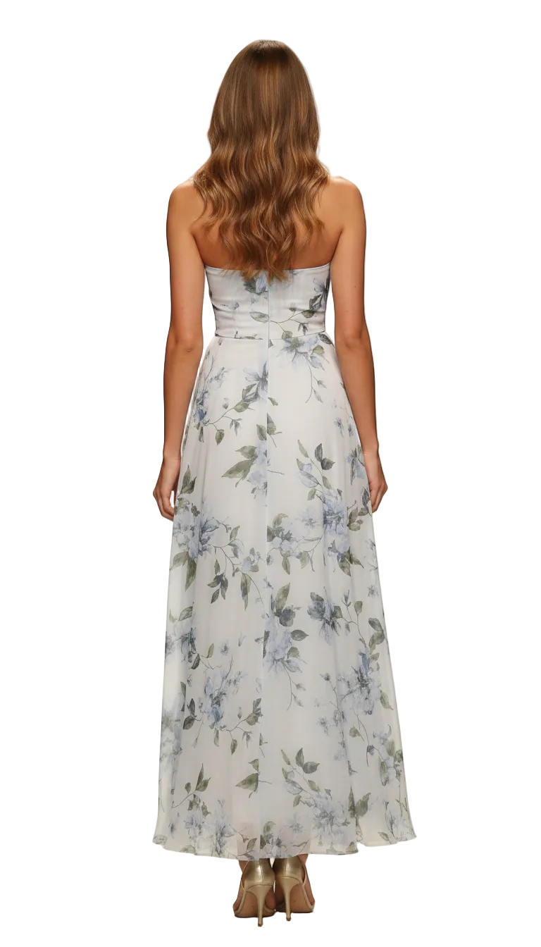 225370 Strapless Aline Gown